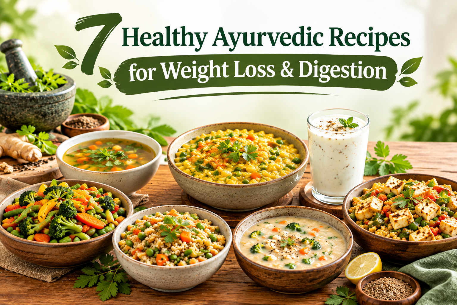7 Healthy Ayurvedic Recipes for Weight Loss & Digestion