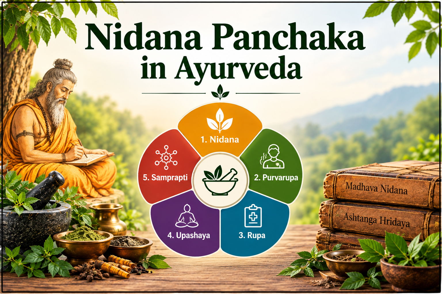 Nidana Panchaka in Ayurveda: 5 Diagnostic Principles
