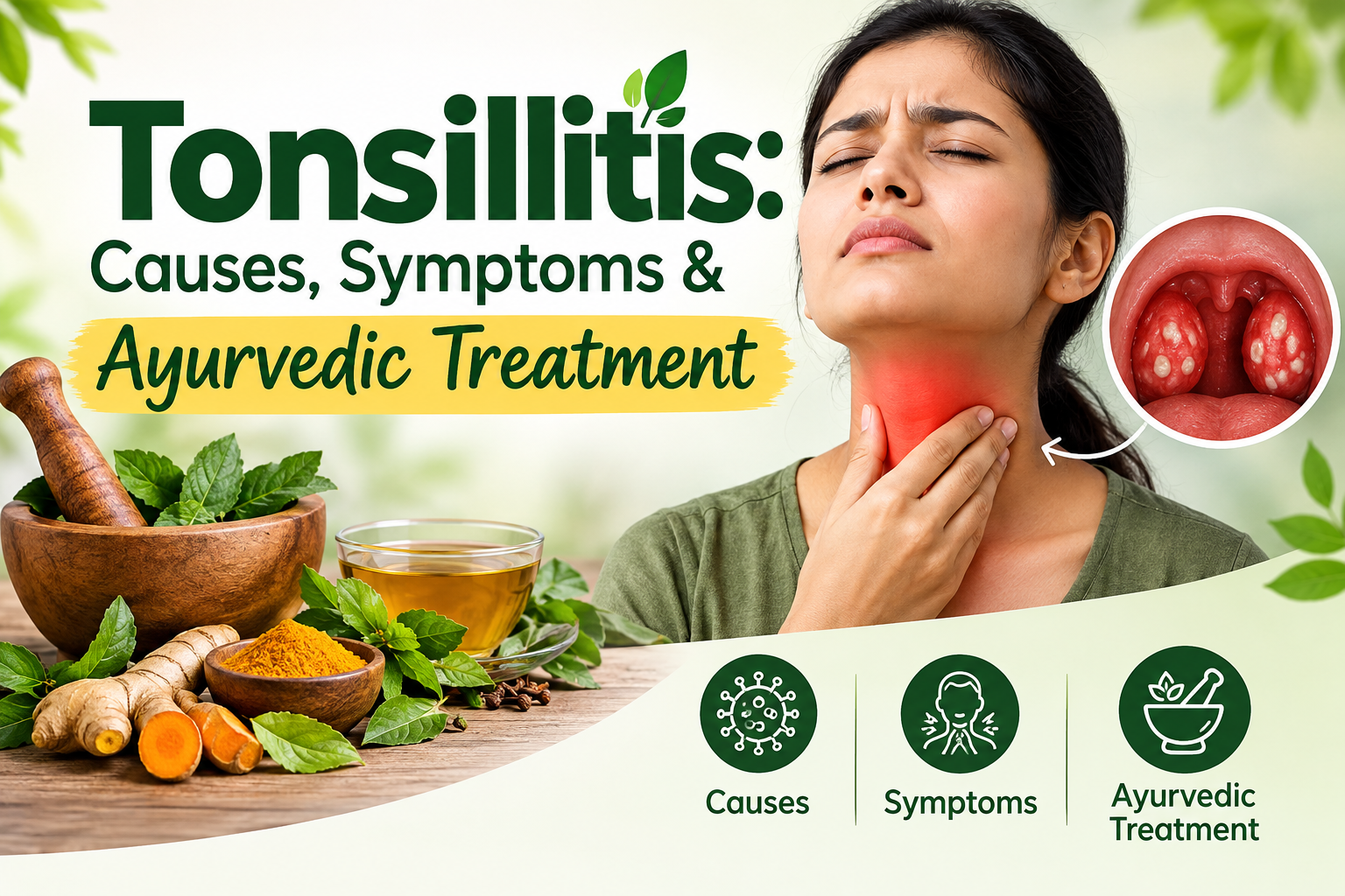 Tonsillitis: Causes, Symptoms & Ayurvedic Treatment